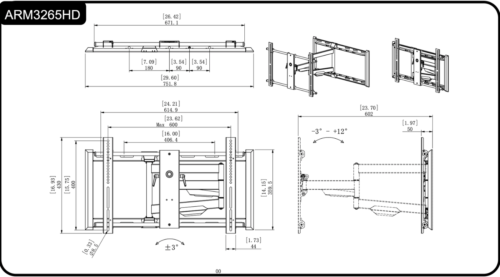 BRKT-Brand-ARM3265HD-Large-Heavy-Duty-Articulating-Mount-up-to-65-flat-panels-137400094247-10