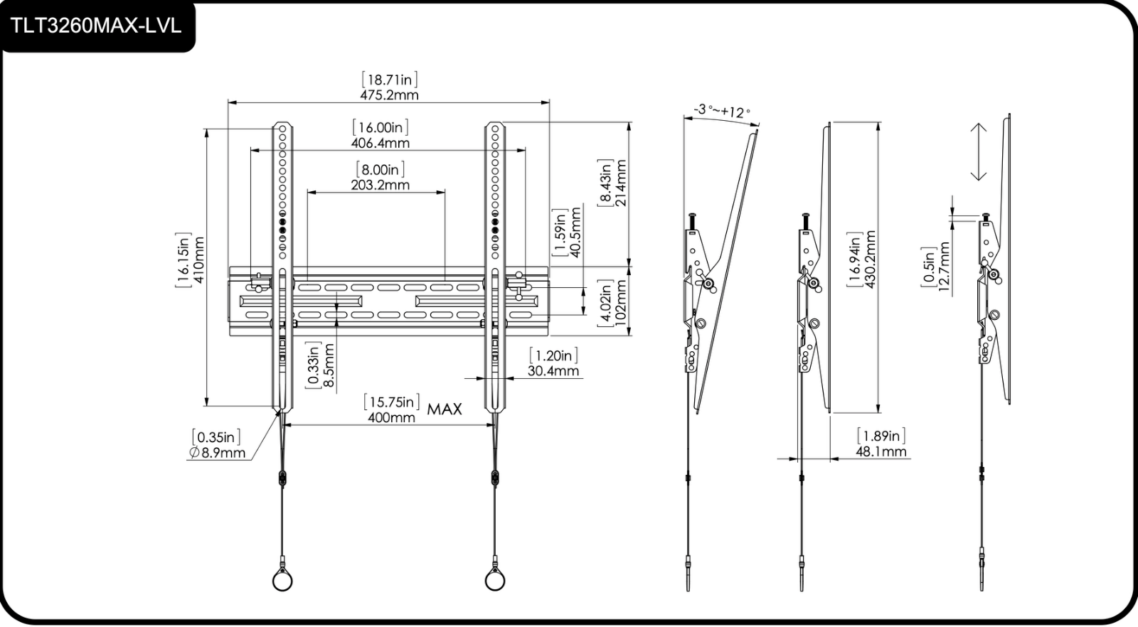 BRKT-TLT3260MAX-LVL-Medium-TV-mount-Single-Rail-Tilt-Mount-with-Post-Level-Adjut-137400221797-8