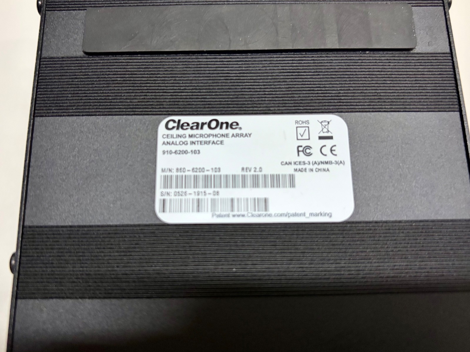 CLEARONE-CEILING-MIC-ARRAY-ANALOG-X-INTERFACE-BOX-137357812407-3