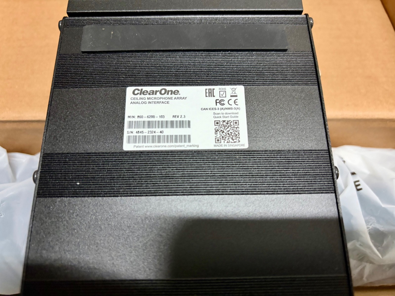 CLEARONE-CEILING-MIC-ARRAY-ANALOG-X-INTERFACE-BOX-Open-Box-137353948787-3