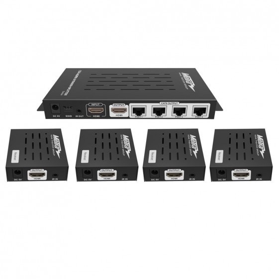 Metra-CS1X4HDSPLEXT-1x4-HDMI-Splitter-Extender-with-IR-pass-137422494139
